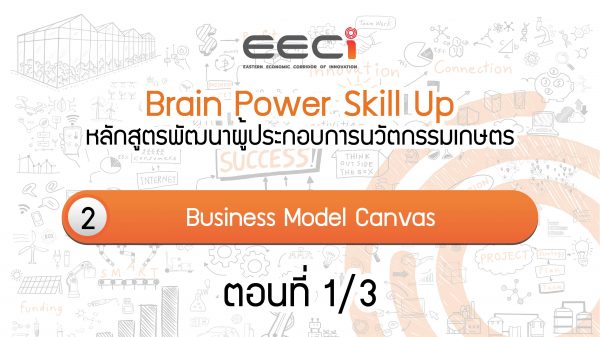 Brain Power Skill Up: หลักสูตรพัฒนาผู้ประกอบการนวัตกรรมเกษตร | ตอน Business Model Canvas | Part 1/3